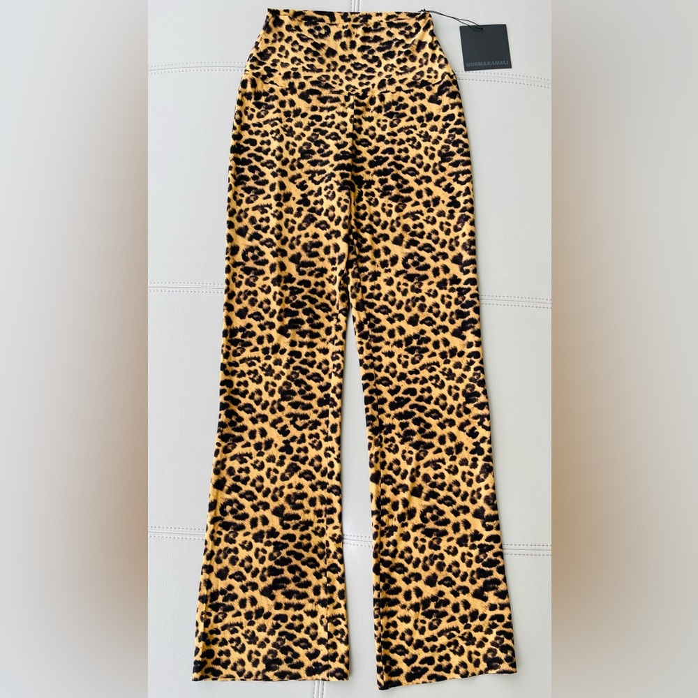 NWT! Norma KAMALI 
Boot Pant 
in Golden Leopard 
Size Small